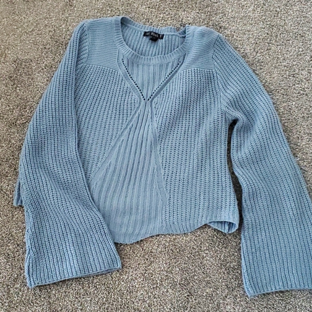Women's long sleeve (wide at wrist) sweater